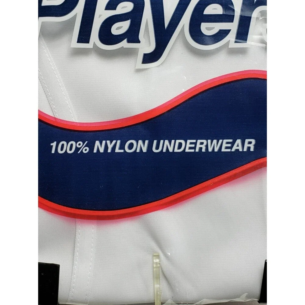 Players 100% NYLON White Brief 2X 46-48 Luxurious Knit Full-Fashion New and Seal